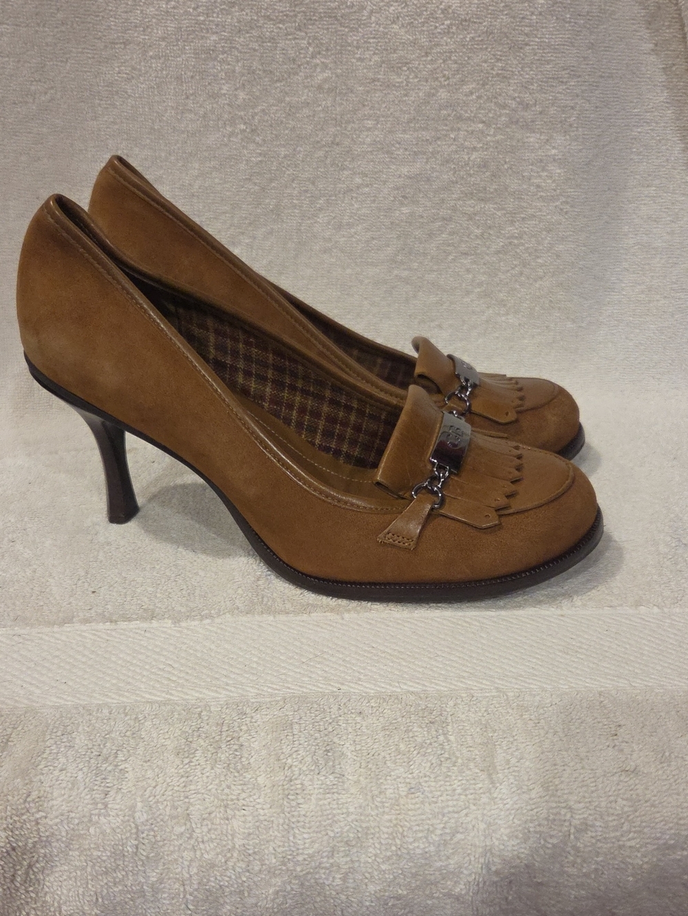 GIANNI BINI PENNY LOAFER HEELS